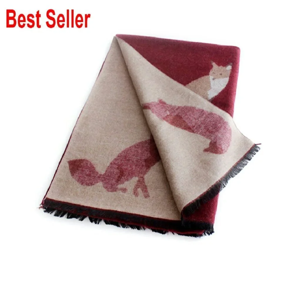 Cashmere Feel Long Pashmina Scarf Fringe Elegant Winter Fashion Chic